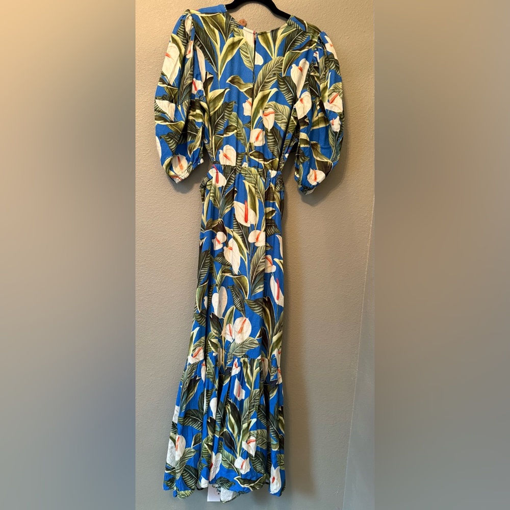 FARM Rio Flor de Anturio maxi dress sz large - Picture 3 of 3